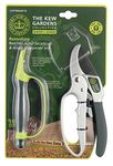 Spear & Jackson Kew Gardens Razorsharp CUTTINGSET1K Ratchet Anvil Secateurs and Sharpener Set, Blue