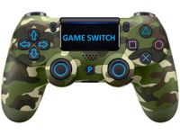 Game Switch PS - 4 Dual Shock 4 Wireless Slim Controller/Printed Wireless PS - 4 Remote Controller for Android TV | PS - 4 FAT | PC | IOS | PS - 4 Slim (Camo Green)