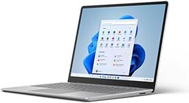 Microsoft Surface Laptop Go 2 Ultra-Thin 12.4” Touchscreen Laptop - Platinum - Intel Core i5 - 8GB RAM - 128GB SSD - Windows 11 Home - 2022 model, Silver, UK plug
