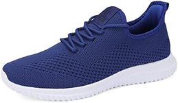 BXYJDJ Men's Running Shoes Walking Trainers Sneaker Athletic Gym Fitness Sport Shoes Lightweight Casual Working Jogging Outdoor Shoe, Blue, 10.5