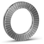 Nord-Lock Wedge Locking Washers - Stainless Steel (254 SMO) Washer, Vibration Resistant Safety Washers for M24 Bolts - 2 Pairs