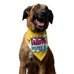 TheYaYaCafe Printed Dog Bandana, Quirky Dog Bandanas Gifts for Pets, Dog Accessories - Happy Diwali_Large