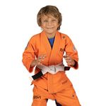 Sanabul NASA Kids BJJ Jiu Jitsu Gi (See Special Sizing Guide), Solar Orange, K0