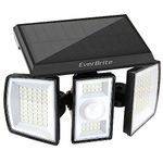 EverBrite Solar Light Outdoor, 128 LED 800LM Solar Motion Sensor Security Light with 270° Wide Lighting Angle, IP65 Waterproof Bright Flood Light for Yard Patio Garden Pathway Porch