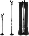 OHOH 2 Pack Retractable Boot Shapers, Adjustable Height of 15.5"-25", Boot Inserts Storage Stand Up Holders, Boots Knee High Shoes Clip Support Stand for Tall Boots Womens Mens, Black, 15.55inch