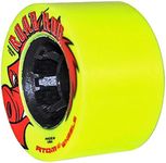 Atom Skates Outdoor Roadhog Wheels QWA1500, Yellow, 66x42mm, Set of 8