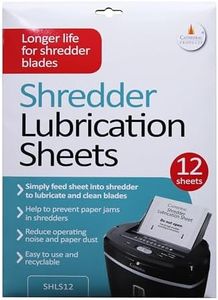 Cathedral Products SHLS12 Paper Shredder Lubrication Oil Sheets (Pack of 12)