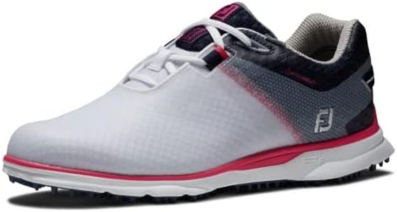 FootJoy Femme Pro|SL Sport Chaussure de Golf, Blanc, Bleu Marine, Rose Vif, 38.5 EU