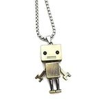 Tiny Cute Robot Necklace for Men, M