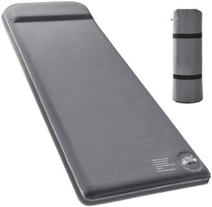 Self Inflating Camping Mattress with Built-in Foot Pump, 7cm Thick Insulated Sleeping Pad, 50D Soft Silent Fabric & TPU, Compact Single Air Mat for 4WD, Hiking, Tent, Noiseless Outdoor Sleeping Bed