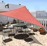 Garden EXPERT 10'x10'x14' Sun Shade Sail Red Right Triangle Canopy Sail Shade Cloth for Patio Garden Outdoor Backyard