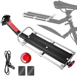 SLTAXAR Portaequipajes Ajustable para Bicicleta, aleación de Aluminio, Soporte para tija de sillín de Bicicleta de montaña, portaequipajes Trasero para Bicicleta Capacidad de Peso de 9 kg