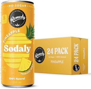 Remedy Sodaly - All Natural No Sugar Soft Drink - Pineapple - 24x250ml Cans