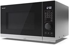 SHARP YC-PG234AU-S 23 Litre 900W Digital Microwave with 1000W Grill, tb power levels, ECO Mode, defrost function, LED cavity light - Silver