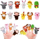 12Pcs Mini Plush Animal Finger Pupp