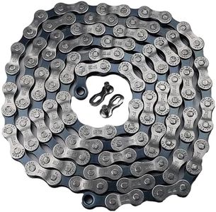VERKSTAD Bike Chain 8-Speed 1/2" x 3/32" 116 Links for Road Mountain Bike Racing Cycling, Grey