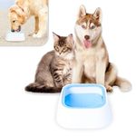 No Spill Water Bowl for Dogs and Cats - Mess Free Dog Water Bowl No Spill for Dog Hydration - Slow Water Bowl for Dogs - Dripless and Zero Splash Dog Water Bowl Dispenser - Keeps Floors Dry (Blue)