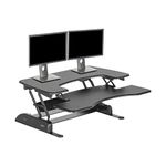 Vari VariDesk Pro Plus 36 Height Adjustable Standing Desk Converter – Stand Up Desk Converter for Dual Monitors – (Black)