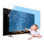 XRRX 43-65 Inch TV Screen Protector, Frosted Matte Anti Glare Outdoor/Indoor Anti Blue LightDustproof Filter Film, Relieve Eye Strain and Sleep Better, for LCD、LED、4K OLED / 50in 1095x616mm