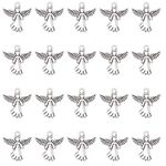 SUNNYCLUE 1 Box 40PCS Valentines Day Angel Charm Fairy Charms Antique Silver Tibetan Charm Christmas Charms Bulk for Jewellery Making Charms Supplies DIY Craft Necklace Bracelet Earring Women Adult