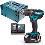 Makita DHP482Z LXT 18 V combi drill with 1 x 5.0 Ah battery, charger & insert, 18 V