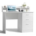 Karl home White Computer Desk with 