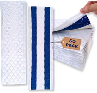 Microfiber Disposable Mop Pad for All 16-18'' Hook & Loop System Mop, Wet Dry Cleaning Pad Compatible with Bona,Rubbermaid,Turbo,Norwex (50 Pack)
