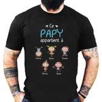 Personalized Grandpa Shirt, Grandpa Sweatshirt, Custom This Pappy Belongs to Christmas Shirt, Christmas Sweatshirt, Papa Gifts, Grandpa Gifts, Dad Shirts for Men, Best Grandpa Shirt, Abuelo Shirt