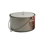 TOAKS POT-2000-BH Titanium Pot with Bail Handle Outdoor Camping Cookware 2000ml