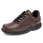 Rockport Men's Eureka Walking Shoe Brown,7.5 UK Wide