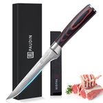 PAUDIN Fillet Super Sharp Boning 6 Inch German High Carbon Stainless Steel Flexible Kitchen Knife for Meat Fish Poultry Chicken with Ergonomic Handle