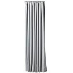 Amazon Basics heat-insulating blackout curtain, 1 piece, 135 x 244 cm (WxL), light gray