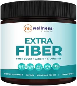 JJ Virgin Extra Fiber Supplement Powder - Paleo-Friendly, 12 Grain-Free Fiber Blend Includes Psyllium Husk & Apple Pectin - Promotes Gut Health, Weight Loss & Hunger Control (60 Servings, 300 Grams)