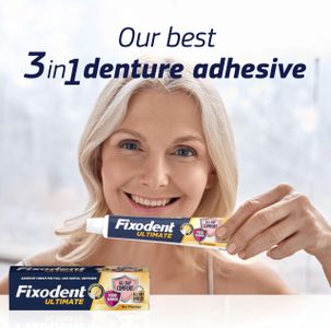 Fixodent Professional Denture Adhesive Cream, 40ml – Mint, Antibacterial