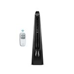 Symphony Surround B BLDC Bladeless Tower Fan For Room | Quiet & Energy-Saving with Remote Control | Touchscreen Control Panel | Low Power Consumption | 1 Year Warranty | Black