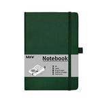 Mlife A5 Journal Notebook,Lined Hardback Notebook with Pen Holder,192 Pages,5.7 inches * 8.4 inches - for Women and Men (Green)