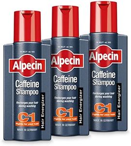 Alpecin Caffeine Shampoo C1 250 ml (Pack of 3) | Against Thinning Hair | Shampoo for Stronger and Thicker Hair | Natural Hair Growth Shampoo for Men | Hair Care for Men Made in Germany