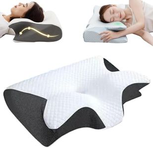 Cleshy Ergonomic Pillow, Cleshy Pillow, Ergonomic Pillow Side Sleeper - Protect Your Neck and Spine (Black)