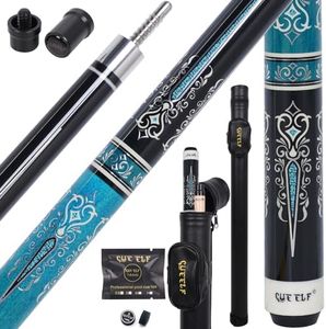 CUEELF Pool Cue Stick,Low Deflection Shaft Billiard Cue Sticks with 1X1 Hard Case,Professional Billiards Ques Sticks with 13mm Tip,19.5/20/21 oz Pool Stick