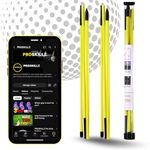 PROSKILLZ UK PRO Golf Alignment Sticks – 2-Pack Golf Training Aid for Swing Path, Stance & Posture – Golf Practice Rods with Carry Tube – Golf Accessories for Men & Women