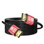 grofyllaa 4K Hdmi Cable 50FT, High Speed Hdmi 2.0 Cable 4K@60Hz 2K@120Hz, Gold-Plated Connector 3D ARC HDCP 2.2 &2.3 for HDTV/Blu Ray Playback/Projectors/Laptops/PS4/PS5(Red)