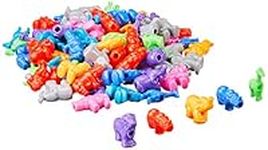 Darice 0726-77 Animal Shaped Beads, Multicolor, 25mm, 1/4 Pound