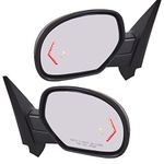 TRQ Mirror Power Folding Heated Signal Memory Blind Spot Puddle Chrome Pair