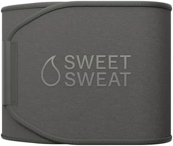Sports Research Sweet Sweat Waist Trimmer (Core Series) - Premium Sweat Enhancing Fitness Band for Women & Men - Adjustable Fit · Latex-Free Neoprene - Matte Grey, XXL