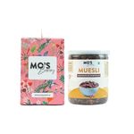 Mo's Bakery Healthy Muesli Pink Gift Box | Madagascar Muesli | Healthy Breakfast | Diwali Gift Pack I Premium Gift Pack | Healthy Gift Box | Healthy Muesli