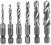 6X HSS Hex Shank Tap Drill Bits Met