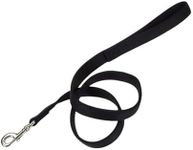 Coastal Pet Double-Ply Dog Leash - Bolt Snap Attachment to Collars and Harnesses - Nylon Dog Walking Leash for Small, Medium and Large Dogs - Black - 1" x 6'