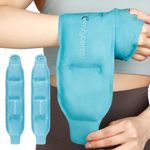 Comfytemp Wrist Ice Pack Wrap (2 Packs), Ice Pack for Carpal Tunnel Relief, Reusable Ice Pack for Injuries, Hot Cold Compress Therapy Brace for Achilles Tendonitis, Tenosynovitis, Rheumatoid Arthritis