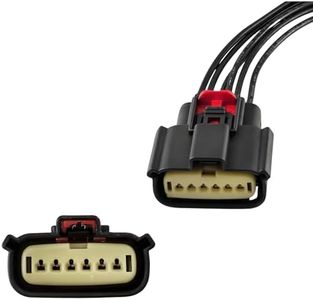 AUTO Occasion Automotive Fuel Injection Throttle Body Connector Black Control Actuator Plug Kit 6 Pin with 7.9'' NM-33471-0601 72483-08BK