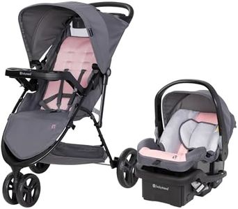 Baby Trend Venture 3-Wheel Stroller Travel System, Dash Pink